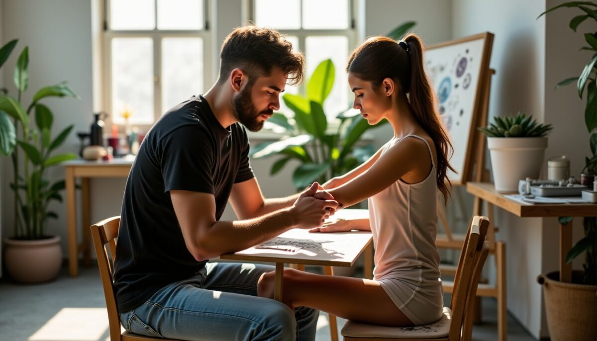 Les pochoirs et la technique du transfert : l'art de dessiner sur la peau avec précision