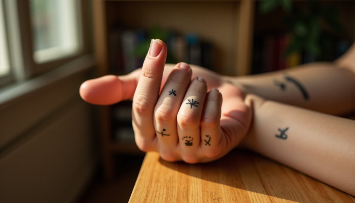Tatouages sur les doigts : entre audace subtile, minimalisme raffiné et défis uniques