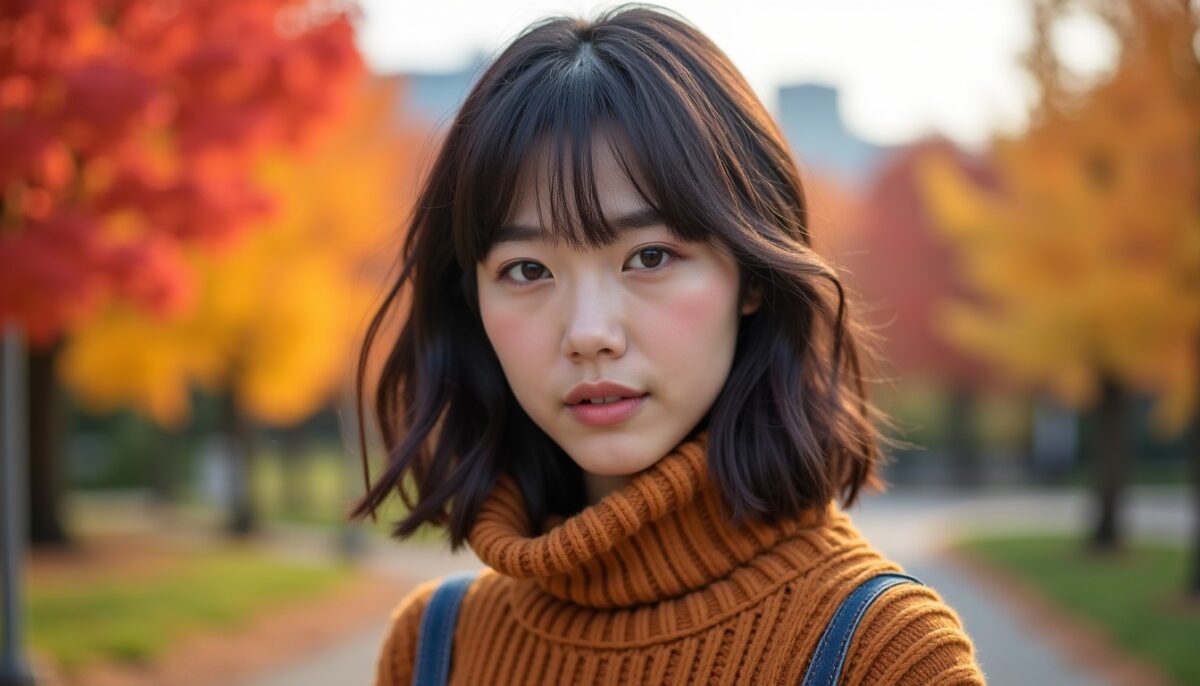 La frange japonaise : l'incontournable tendance coiffure de l'automne 2025