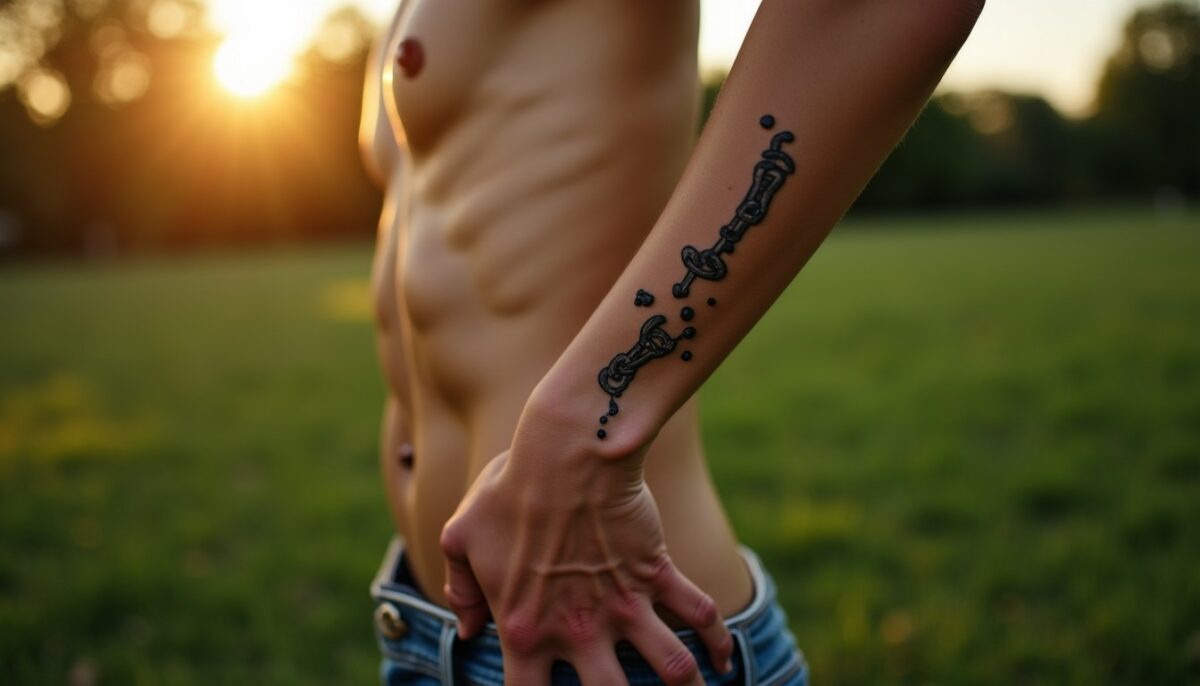 Tatouage de chaîne brisée : symbole de liberté et de rupture
