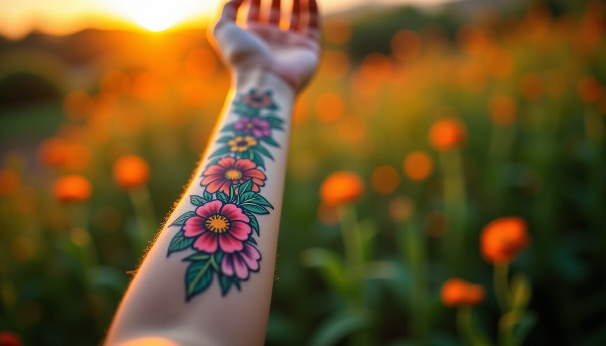 Tatouages floraux : découvrez la symbolique unique de chaque fleur