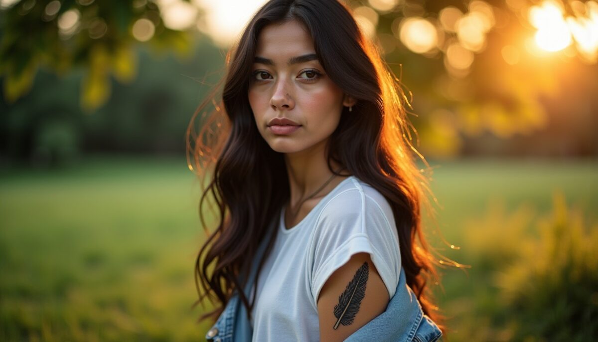 Tatouage de plume : symbole de liberté ou métamorphose ?