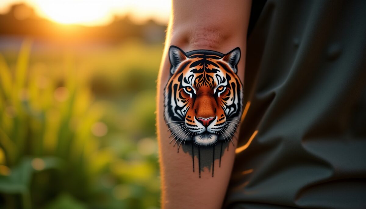 Découvrez la symbolique profonde de votre tatouage de tigre